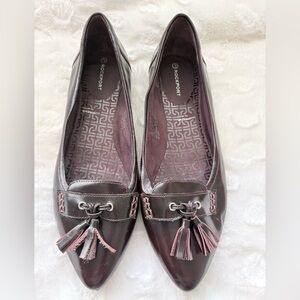 Rockport by Adidas Burgundy Flat Tassel Loafers in size 8M